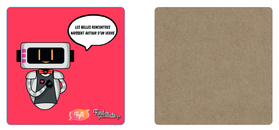 Dessous de verre FindyourMate